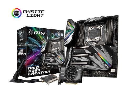 MSI MEG X299 CREATION E-ATX ゲーミングマザーボード [Intel X299心付け書き割り積み上げる] MB4635