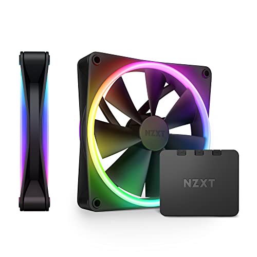 NZXT F140 RGB DUO TWIN PACK RGB Controller [Black] PCケースファン2基 RF-D14DF-B1 FN1832