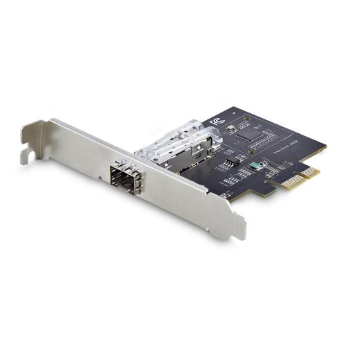 StarTech.com ネットワークアダプターカード／1ポート 1G SFP（全二重）／PCI Express 2.1 x1／Intel I210-IS／1000BASE 銅線/光ファイバー／Windows Linux／PCIe LAN 拡張 増設 インターフェース ボード NIC P011GI-NETWORK-CARD
