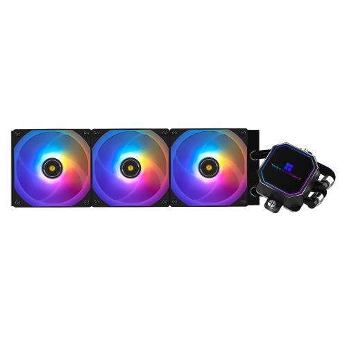 Thermalright Frozen Prism 360 Black ARGB 120mm argb pwmファン付き液体cpuウォータークーラー,360 black cold row仕様,amd/am4/am5用コンピューターウォータークーラー,intel 1700/1150/1151/1200/20XX/1851