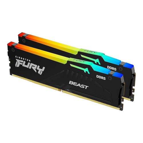 キングストン Kingston FURY デスクトップPC用メモリ DDR5 6000MT/秒 16GB2枚 Kingston FURY Beast ビースト RGB CL36 KF560C36BBE2AK2-32 製品寿命期間|GOODWOODS