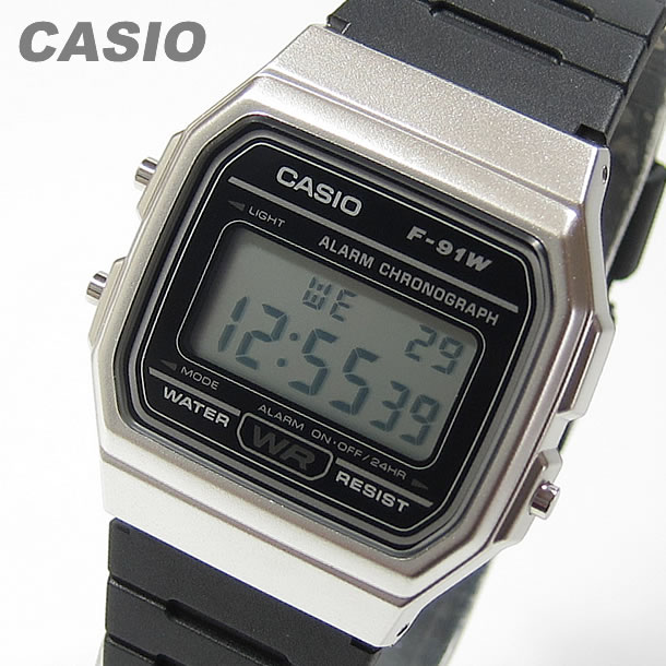 Casio カシオ F 91wm 7a F91wm 7a ベーシック デジタル ブラック シルバー キッズ 子供 かわいい メンズ ユニセックス チープカシオ チプカシ 腕時計 あす楽対応 Educaps Com Br