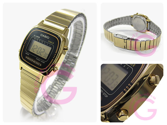 casio gold digital watch ladies
