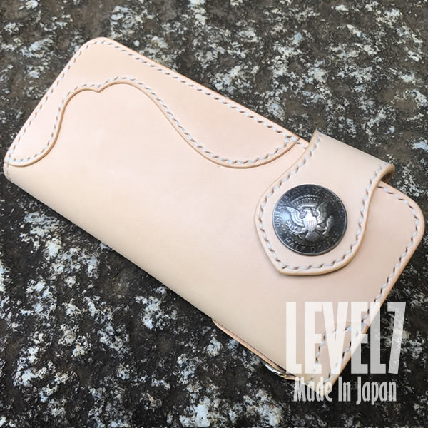 楽天市場】財布 長財布 ハンドメイドロングウォレット SKULL/スカル