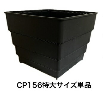 もの凄まじい根 CP156 単品 プラ鉢 鉢 可塑性物質 真四角型 特大 大きさ 通気性 サークリング 押しとどめる 役立つこと的 プランター 鉢 草木鉢 園芸鉢 根腐り押しとどめる 水はけ 通水溶性 根張り盛りかえす 観葉草木 蔬菜作りだす 多肉植物 ガーデニング 軽さ 大気圏ポット 草木