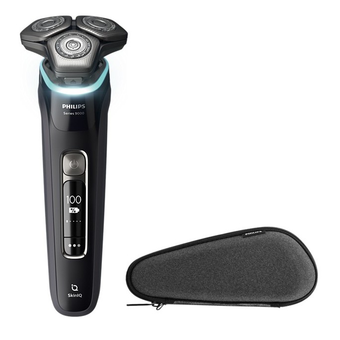 PHILIPS(フィリップス) ウェット＆ドライ電動シェーバー 9000シリーズ S9986/30 ブラック 回転式 3枚刃 充電式 防水 お風呂で使える ひげそり｜ＧＯＯＳＥ