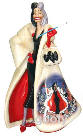 楽天市場 101匹わんちゃん クルエラデビル 陶器製フィギュア101 Dalmations Cruella De Ville グッティー 楽天市場店