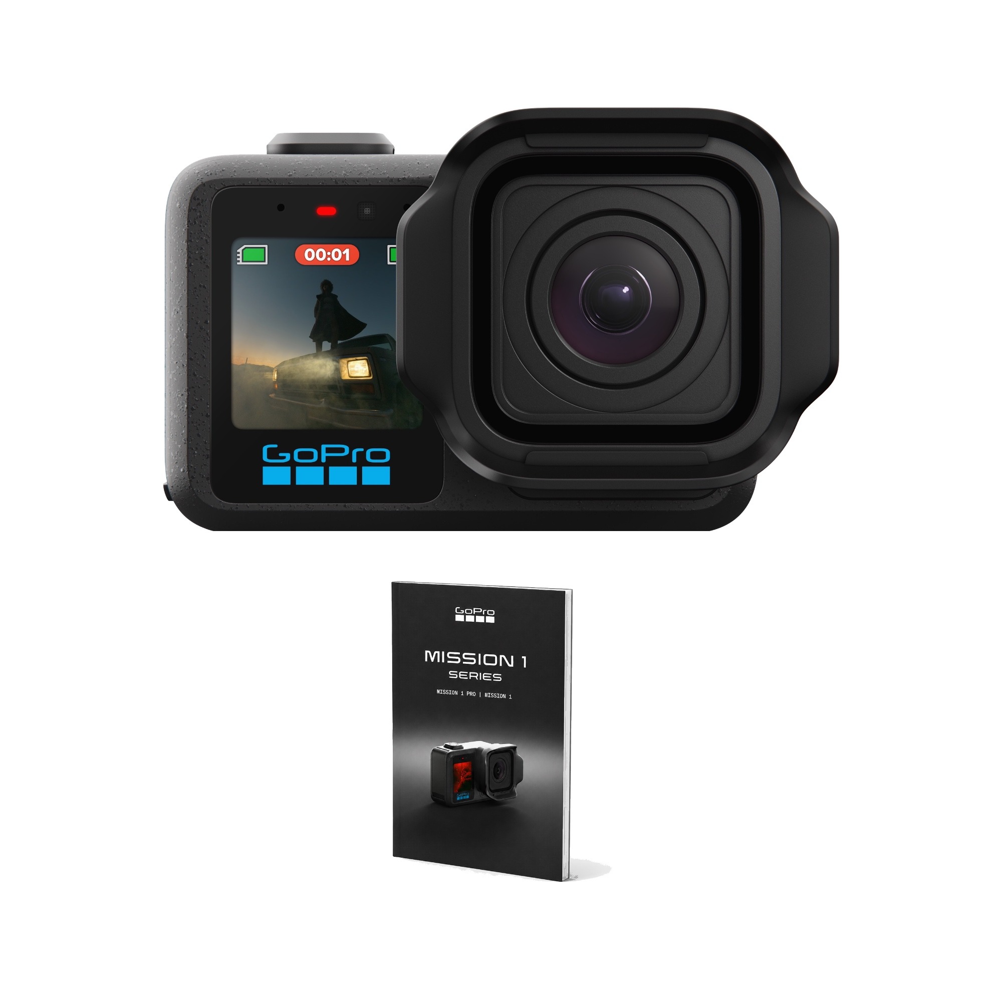 GoPro堅苦しさバス発着場押さえる GoPro MISSION 1 + 衣嚢御引き回し ウェアラブルカメラ 動き写真器 ゴー労働者階級 MISSION 1 軍事任務1 gopro mission【国内定まり品】