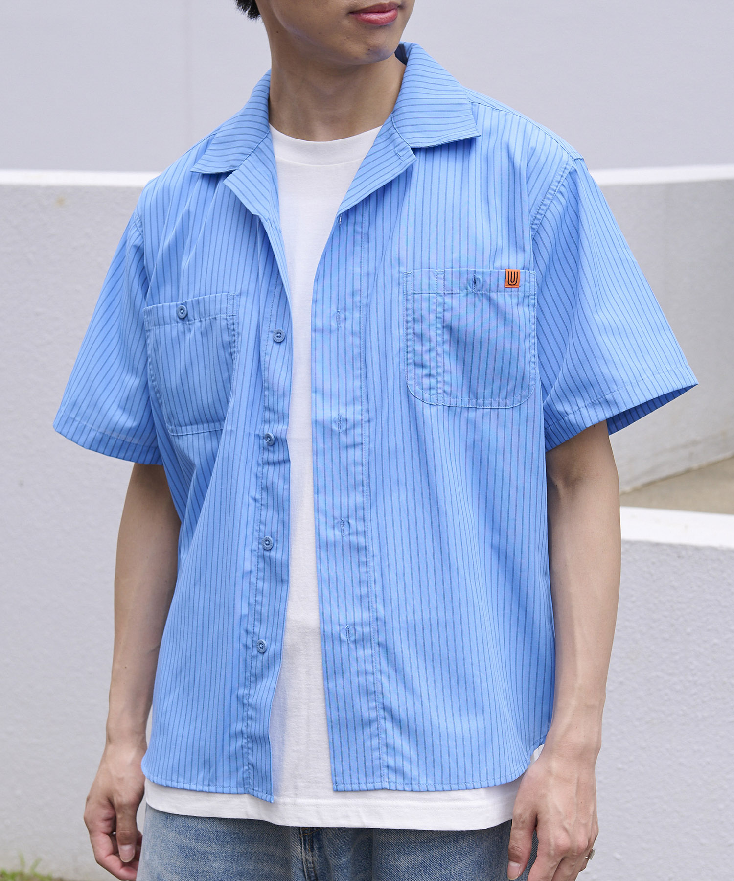 【百貨店SALE 尖んがり引き上げる！】UNIVERSAL OVERALL 開けっ広げ色つや 細工物プルオーバー