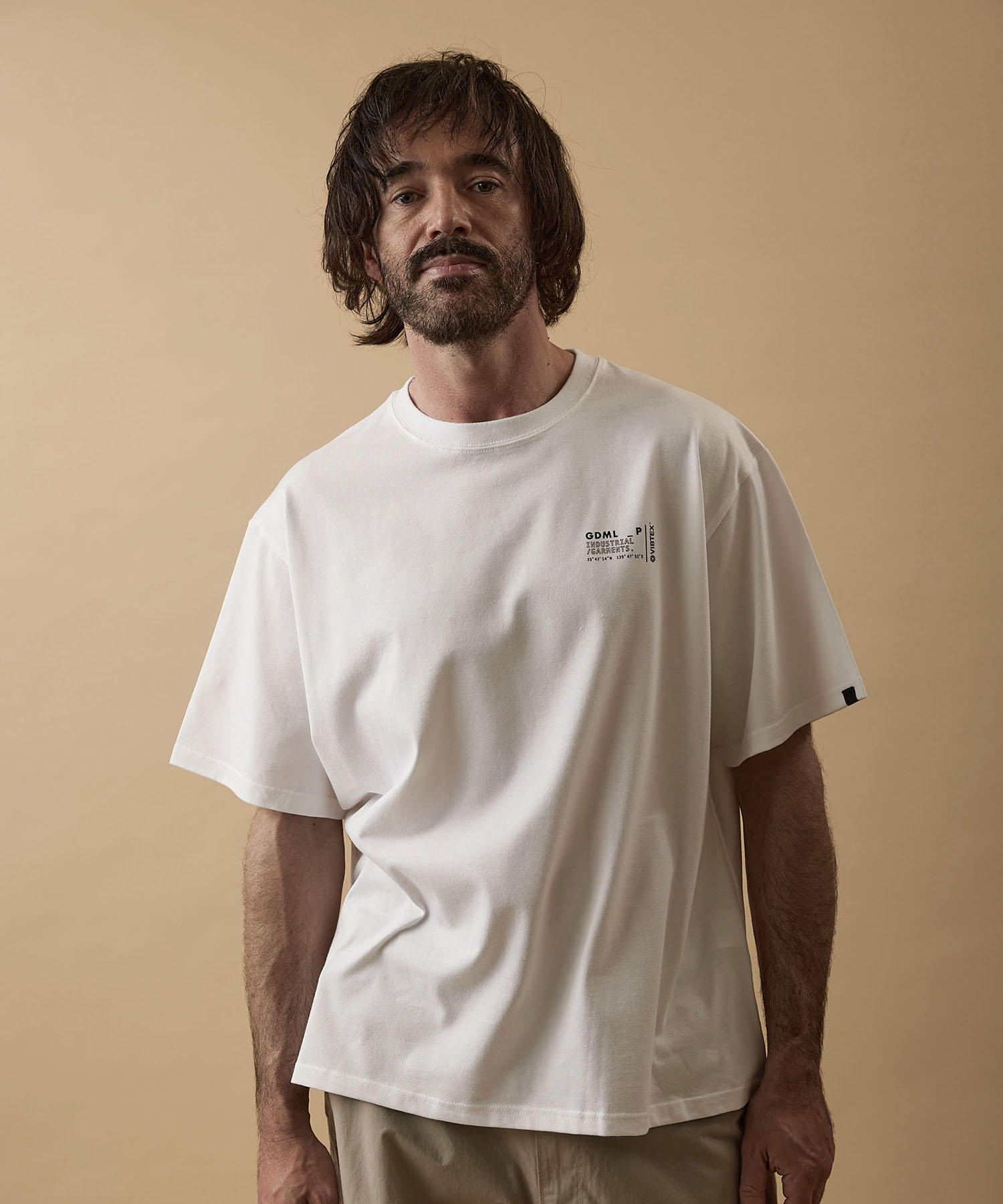 【公式】VIBTEX ロゴ Tシャツ　GORDON MILLER ゴードンミラー　メンズ レディース tシャツ 半袖 カジュアル クルーネック 丸首 ワンポイント 綿100 日本製 抗ウイルス素材 抗菌 防臭 消臭 キャンプ アウトドア レジャー ワークウェア 夏