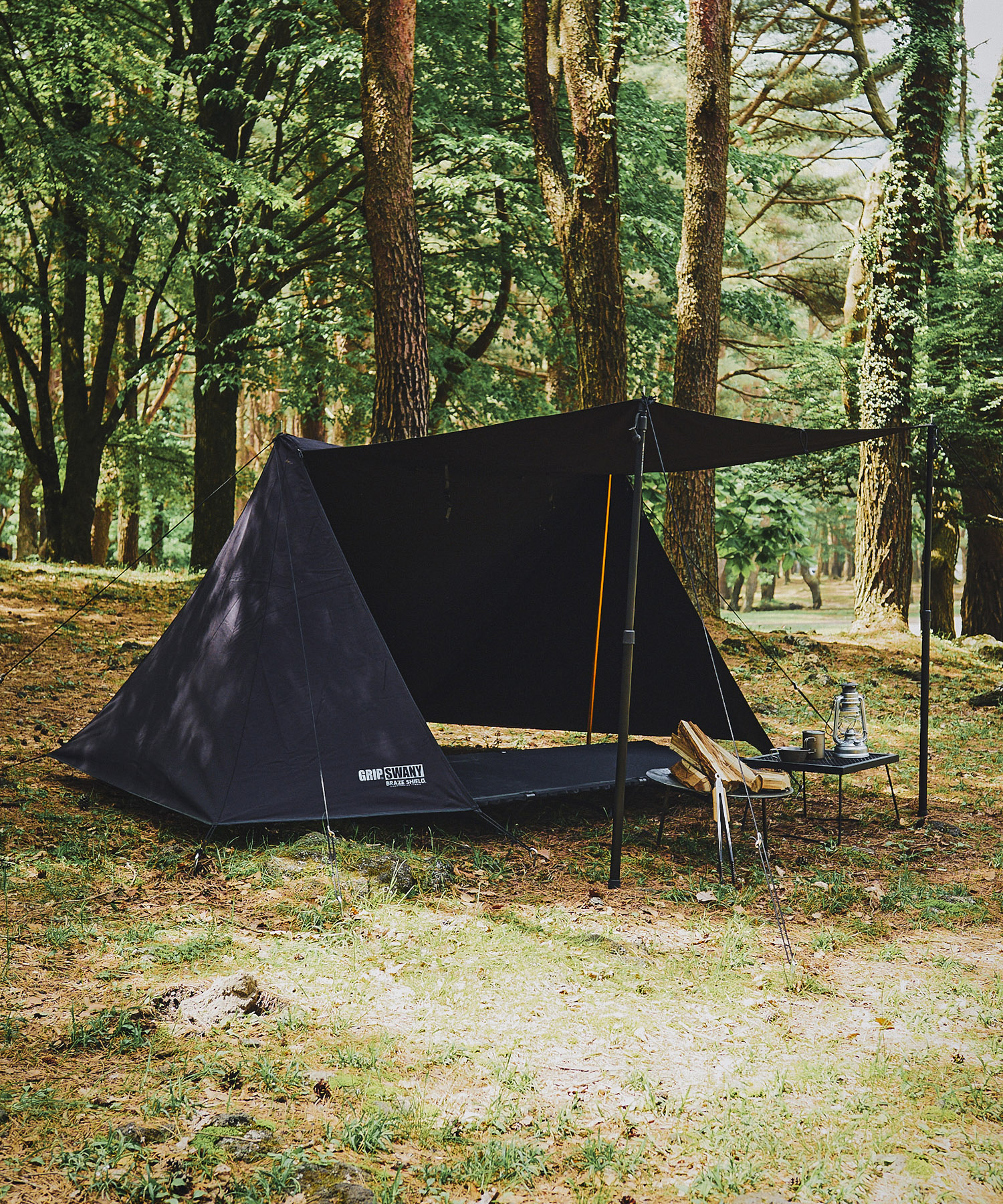 【セール】GRIP SWANY FIREPROOF TARP 3m x 3m Grip Swany Fireproof GS Tarp Olive 3×3 [グリップスワニー]