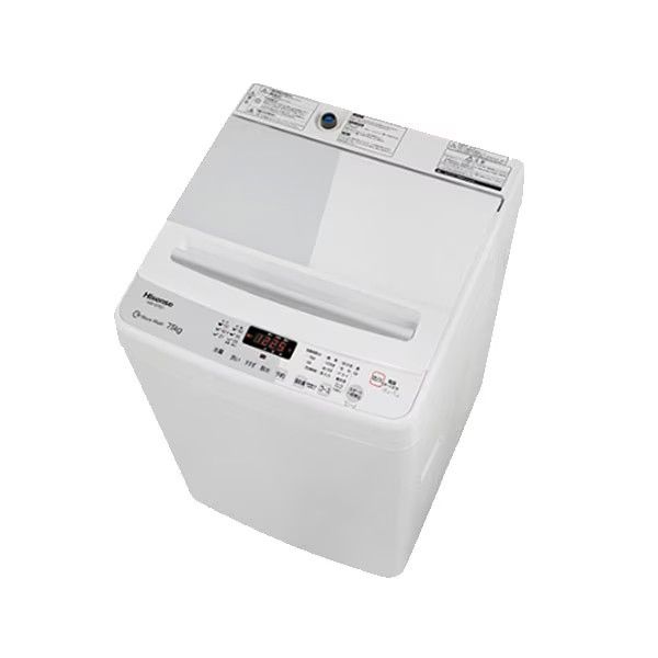 限定大特価！ハイセンス 全自動洗濯機 PJW-G75C（7.5Kg）　 hisense【アウトレット品】【送料込み(北海道、中国、四国、九州、離島、沖縄別途)】【時間指定・代引き不可】