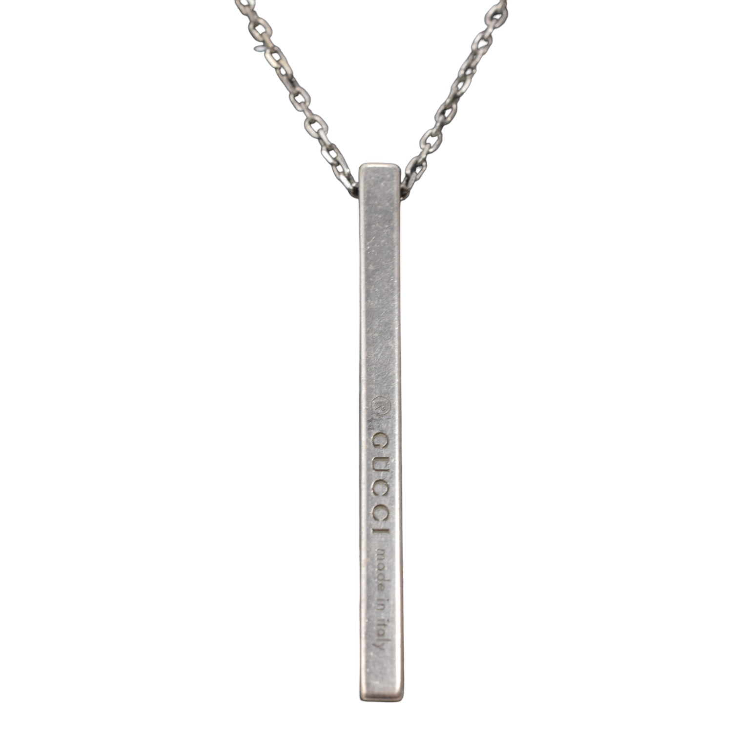 グッチ GUCCI スティックバーネックレス Ag925 アクセサリー 【中古】【送料無料】