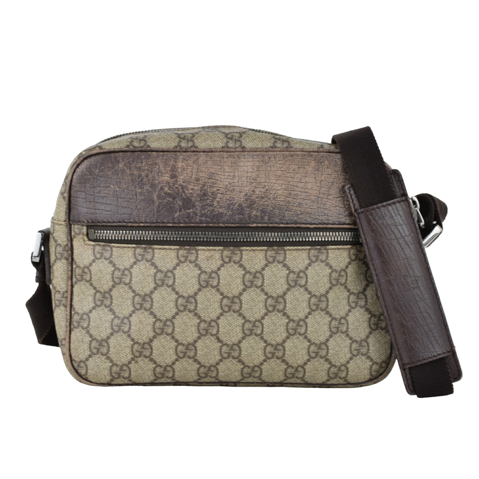 グッチ GUCCI ショルダーバッグ GGスプリーム カーキベージュ 114291 【中古】【送料無料】