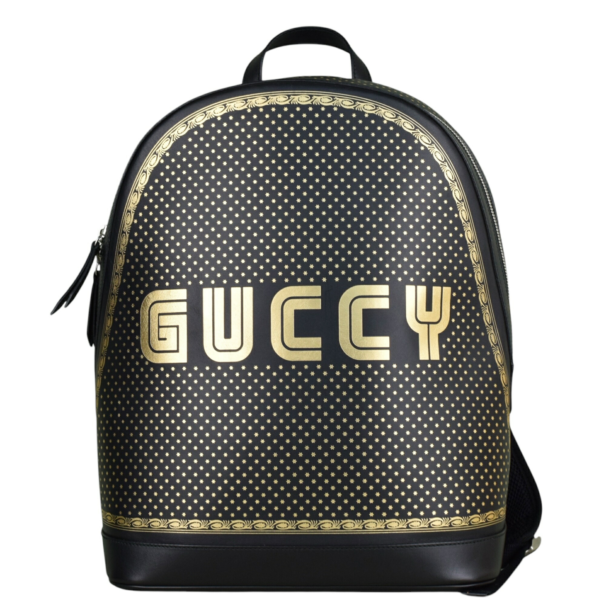 関税送料込★GUCCI バックパック Gucci Beige/Ebony GG Coated Canvas Vintage Web Backpack Bag