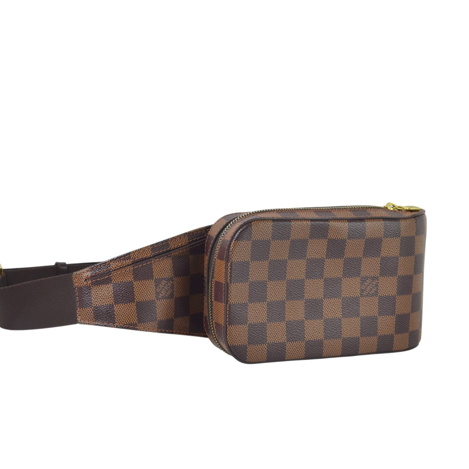 ルイ ヴィトン LOUIS VUITTON ジェロニモス N51994 上半身御徒面子 ショルダーバッグ ダミエ エベヌ 【美品】