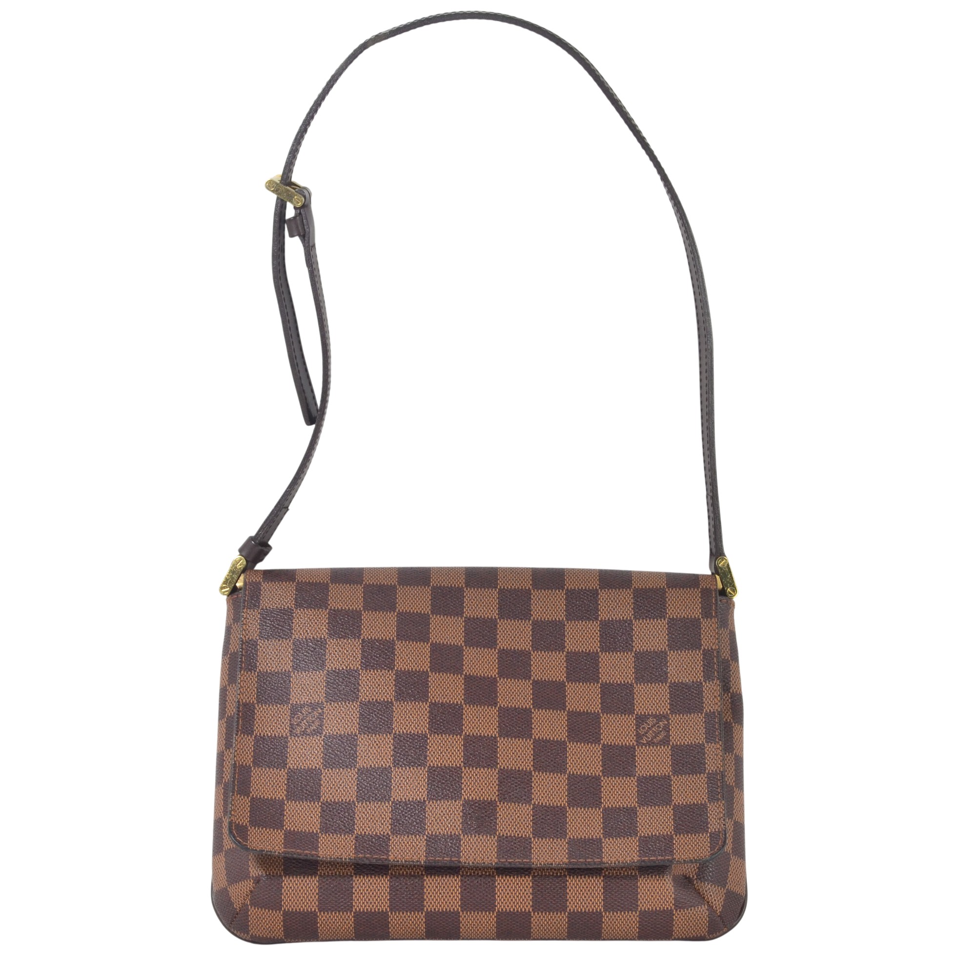 ルイヴィトン LOUIS VUITTON ミュゼットタンゴ ショート N51255 ショルダーバッグ ダミエ エベヌ【中古】【送料無料】