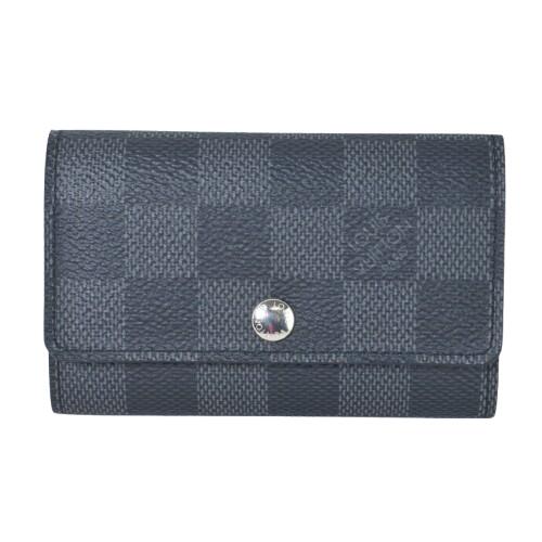 ルイヴィトン LOUIS VUITTON ミュルティクレ6 ダミエ・グラフィット N62662 6連キーケース 【状態良好】
