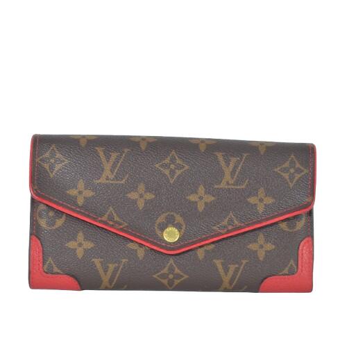ルイヴィトン LOUIS VUITTON ポルトフォイユ・サラ レティーロ M61184 長財布 モノグラム レッド レディース 【中古】【送料無料】