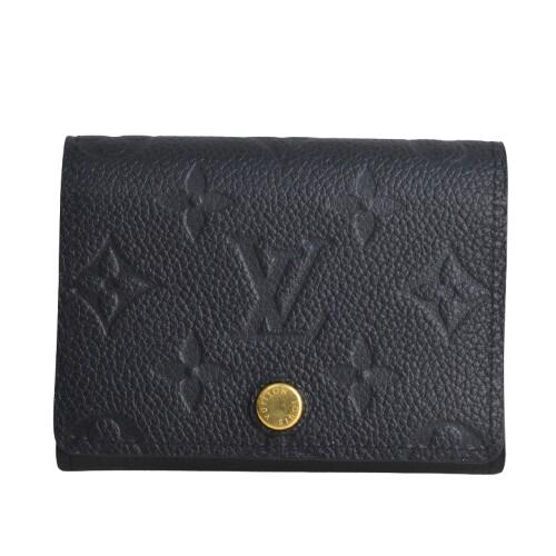 ルイヴィトン LOUIS VUITTON アンヴェロップ・カルト・ドゥ・ヴィジット M58456 カードケース モノグラムアンプラント 名刺入れ 黒 ブラック【中古】【送料無料】