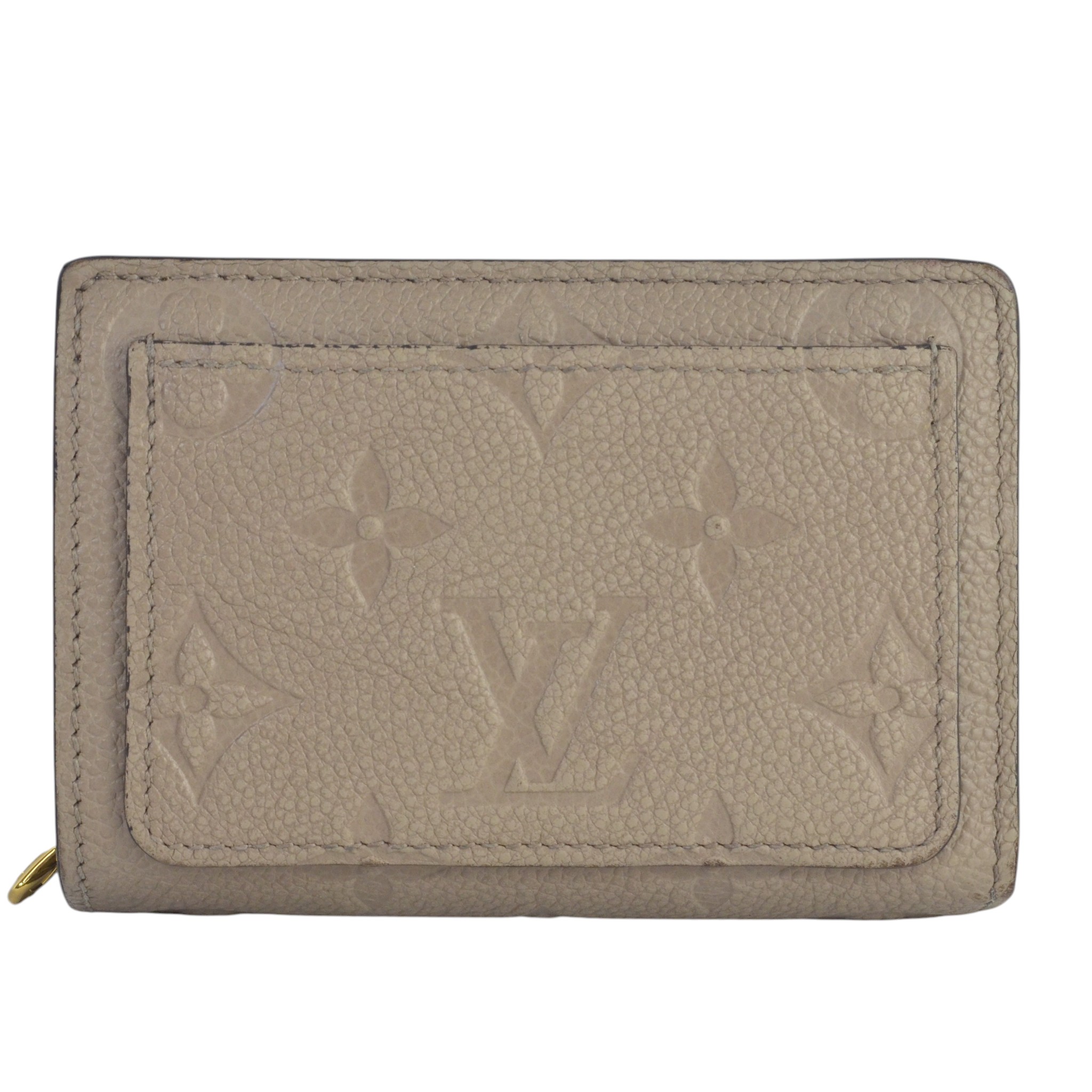 ルイヴィトン LOUIS VUITTON ポルトフォイユ クレア M80152 モノグラム アン工業プラント 二つ折り短紙入れ 【中古】【貨物輸送無料】