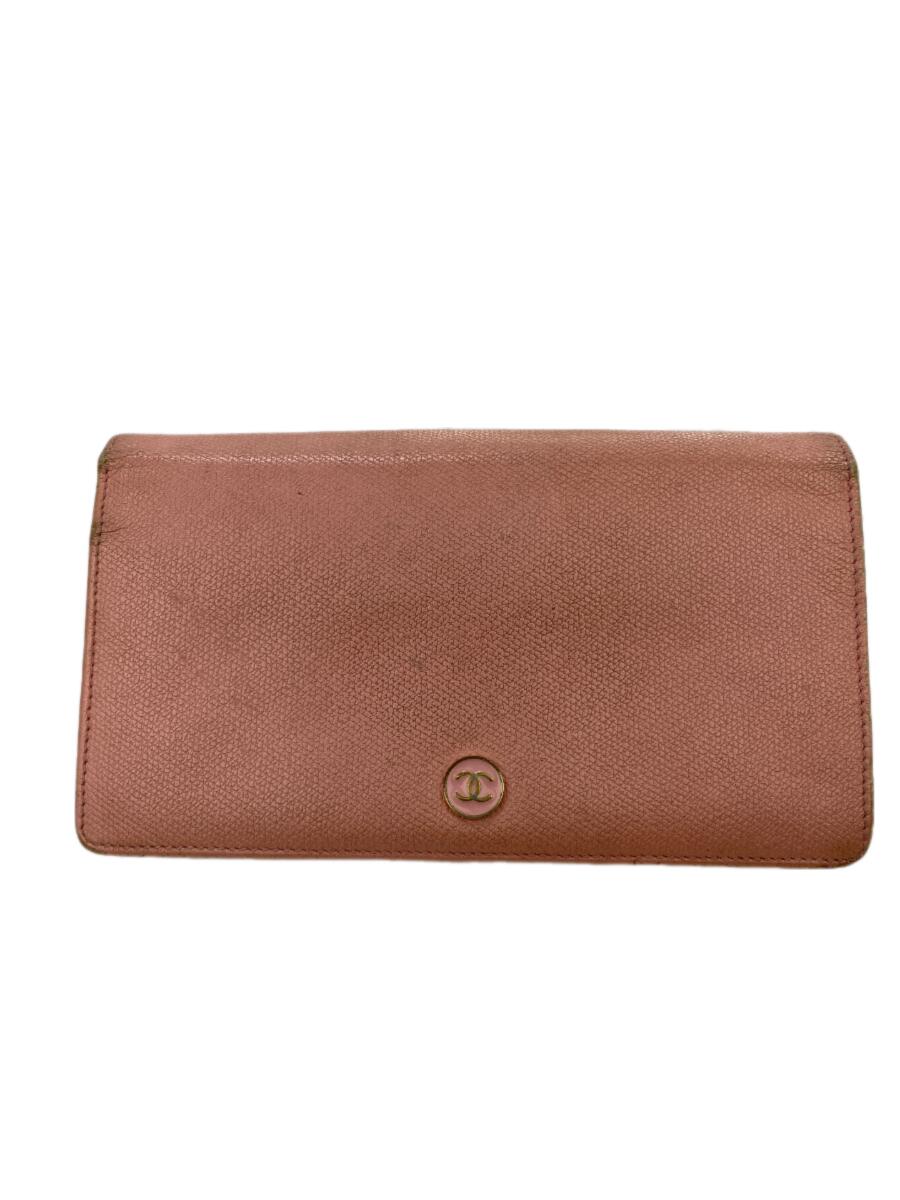 楽天市場】【CHANEL】シャネル アイコン 長財布 ピンク エナメル