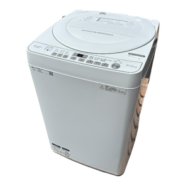 楽天市場】【中古】 シャープ 5.5kg 全自動洗濯機 ES-GE5B 2018年製
