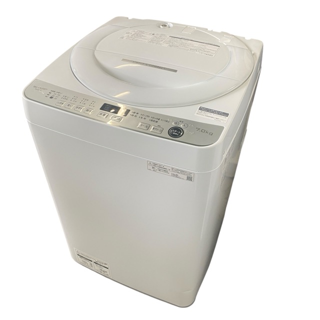 2019★美品 中古★SHARP 7kg 洗濯機【ES-KS70U-N】 楽天市場】【中古】シャープ 7kg 全自動洗濯機 ES-KS70U-N 2019年製