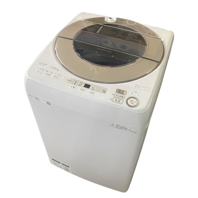 楽天市場】【中古】シャープ 7kg 全自動洗濯機 ES-KS70U-N 2019年製