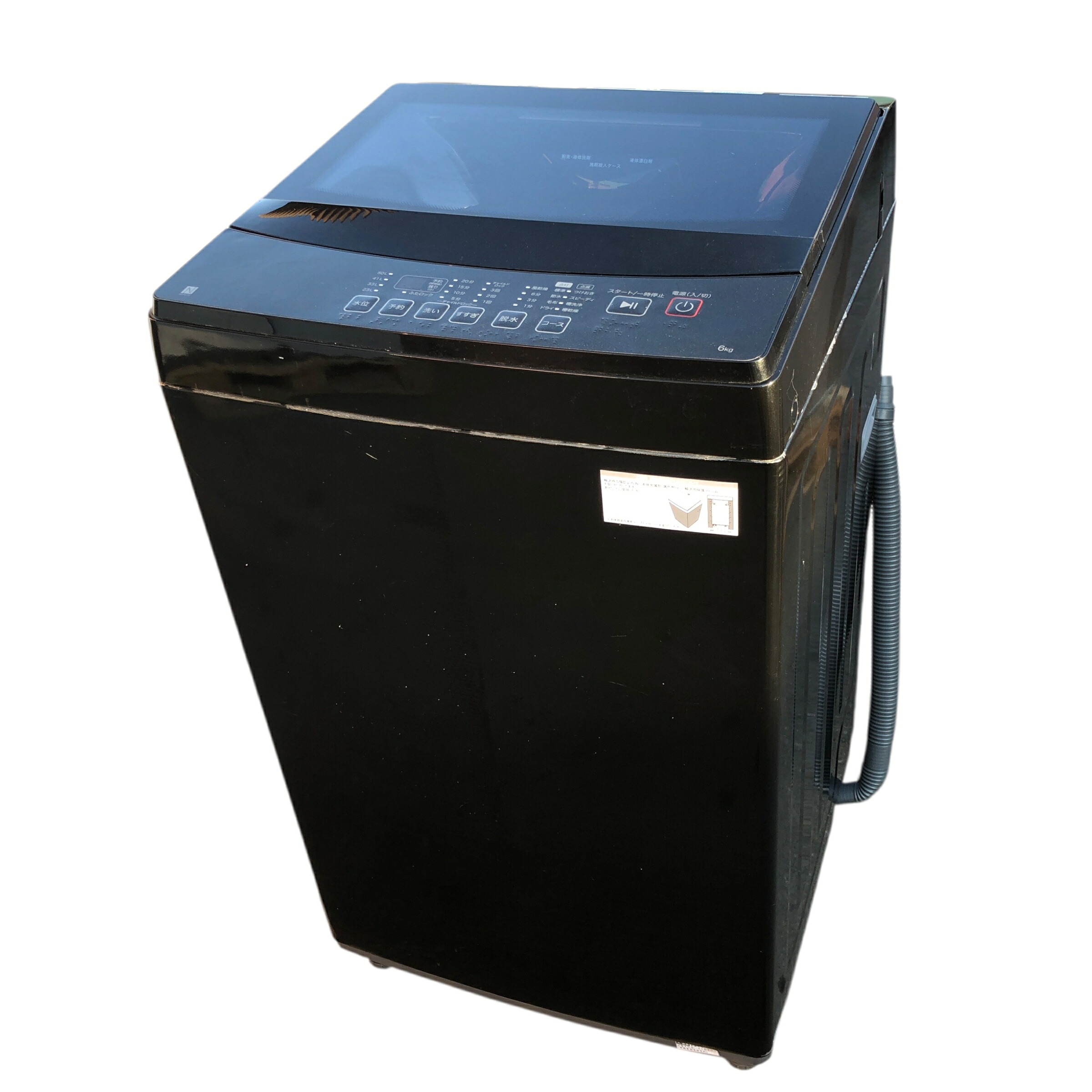 【中古】ニトリ 6kg 全自動小銃洗い濯ぎ機 NT60L1BK 2023年製 NITORI【洗い濯ぎ機】