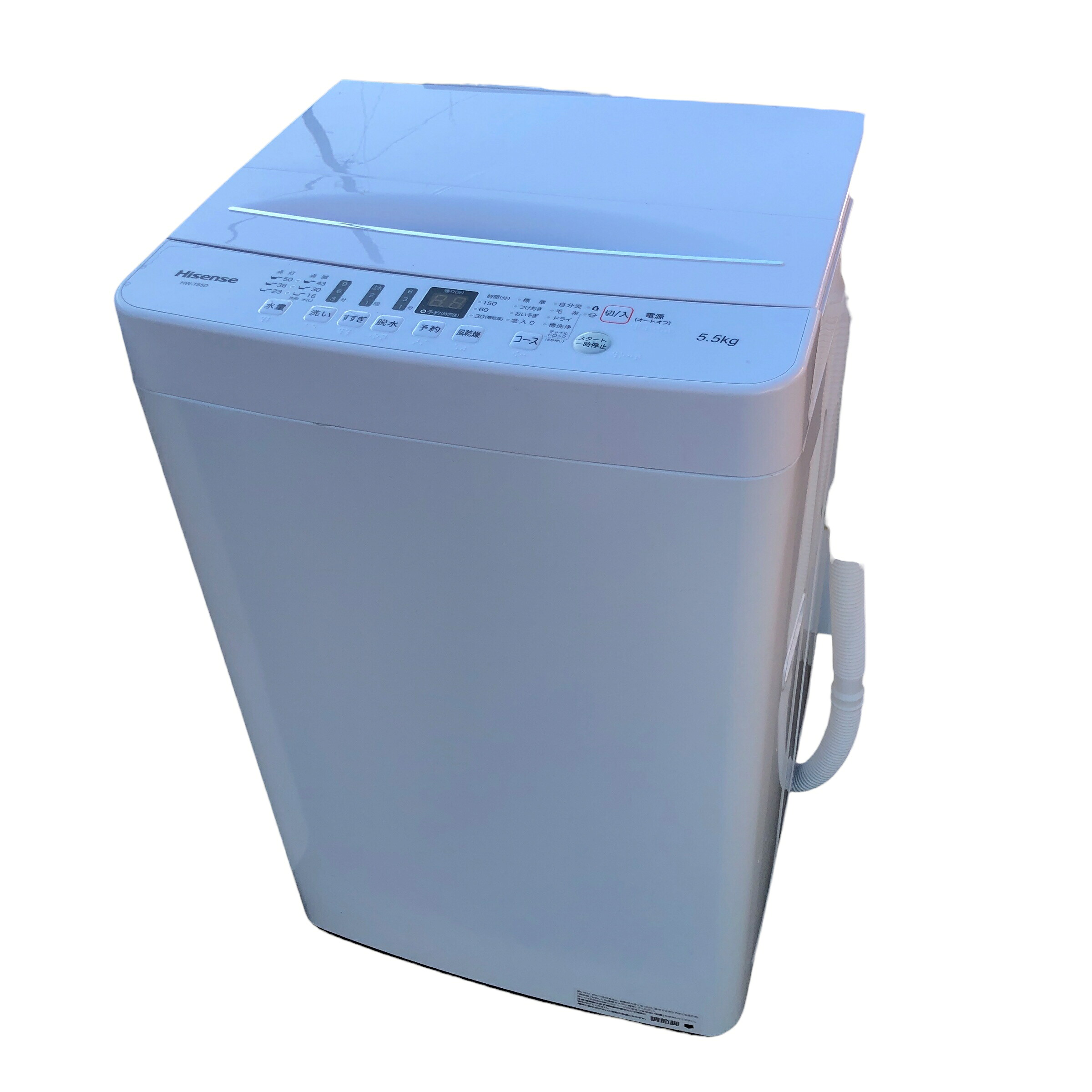 楽天市場】【中古】ハイセンス 5.5kg 全自動洗濯機 HW-T55D 2019年製