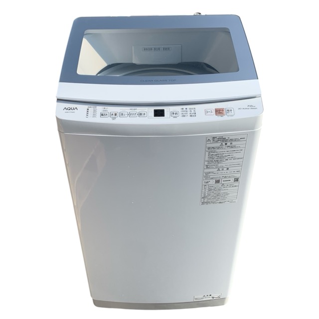 【中古】アクア 全自動小銃洗い濯ぎ機 7kg AQW-GV70J 2020年製 AQUA【洗い濯ぎ機】