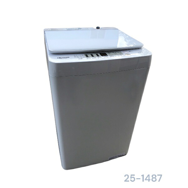 【中古】 ハイセンス 5.5kg 全自動洗濯機 HW-G55BK1 2023年式 HIsense 【洗濯機】