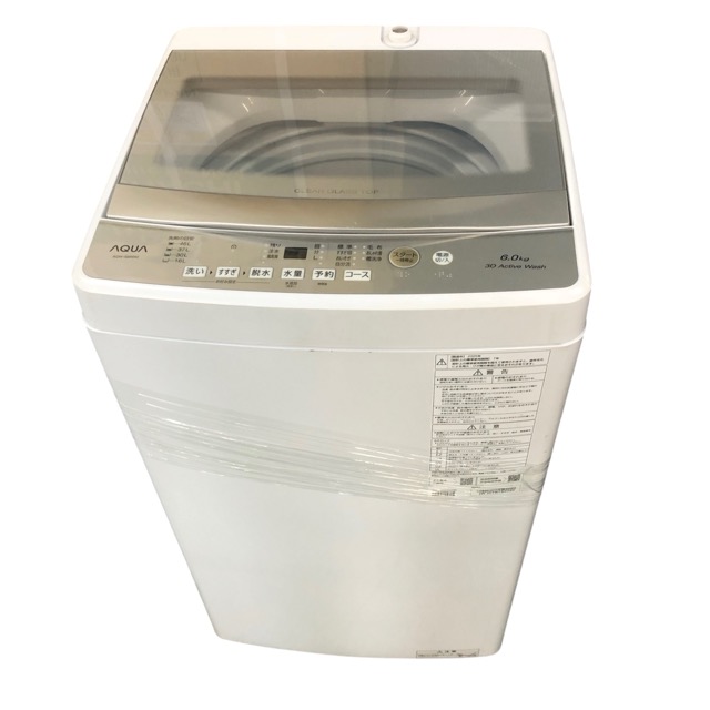【中古】アクア 6kg 全自動洗濯機 AQW-S6R 2025年製 AQUA【洗濯機】
