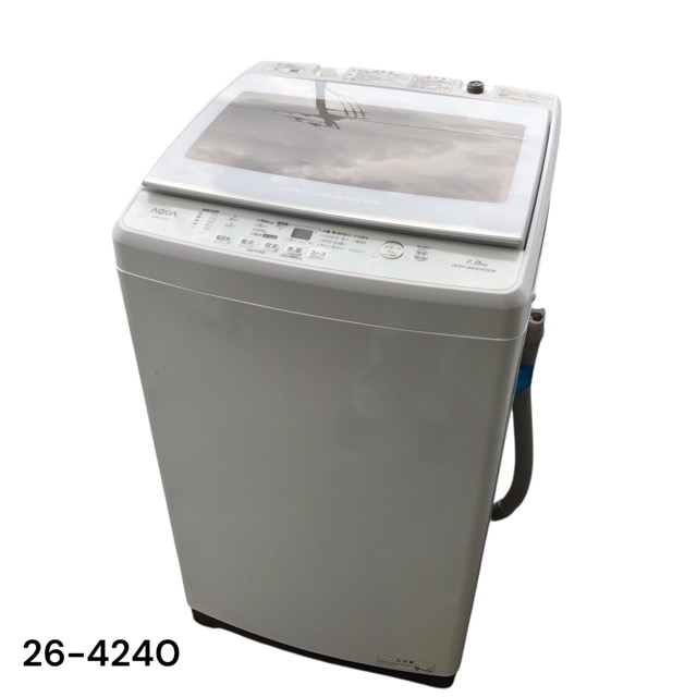【中古】アクア 7kg 全自動小銃洗い濯ぎ機 AQW-V7M 2022年製 AQUA【洗い濯ぎ機】