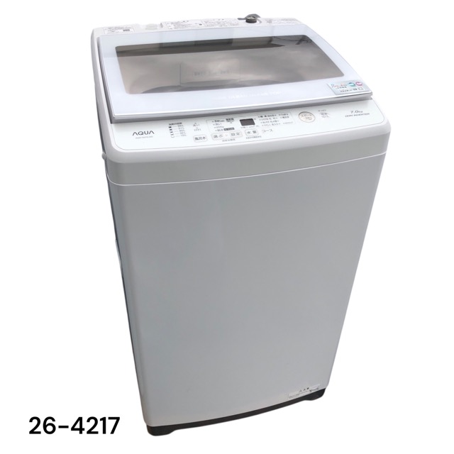 【中古】アクア 全自動小銃洗い濯ぎ機 7kg AQW-GV70J 2021年製 AQUA【洗い濯ぎ機】