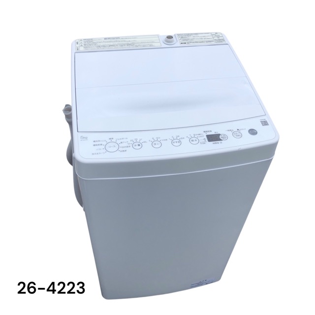 【中古】ご機嫌アール 5kg 全自動小銃洗い濯ぎ機 BW-50A 2025年製 Haier【洗い濯ぎ機】