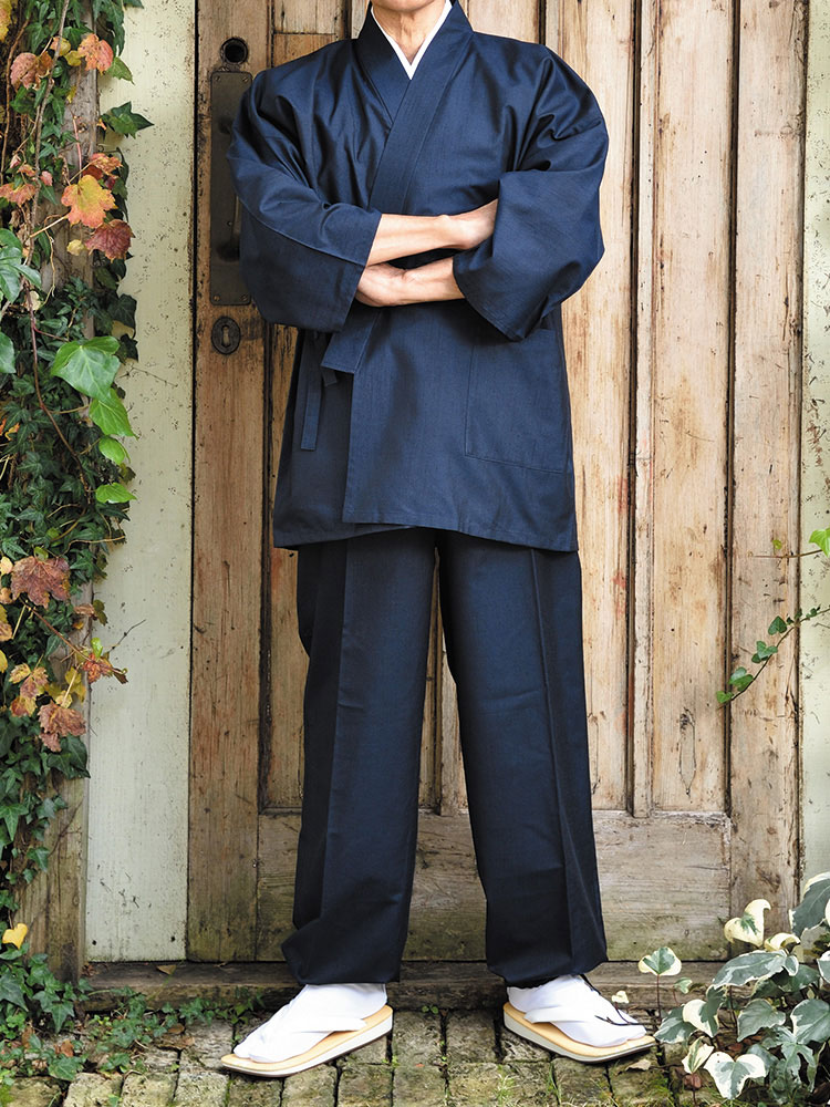【楽天市場】紬織 作務衣 さむえ さむい 作務服 メンズ 男性用 紳士 住職 寺院 寺用 大きいサイズ 春夏秋冬 通年 日本製 M L LL ...