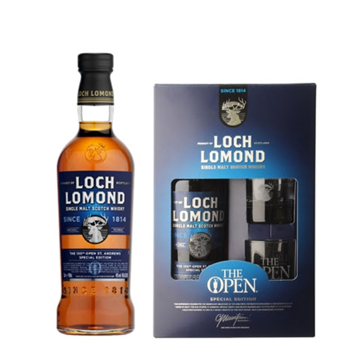 ロッホローモンド 全英オープンゴルフ スペシャルエディション 2022(グラス付パック) 700ml