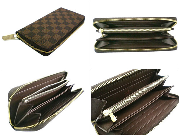GOSH: Louis Vuitton long Wallet Zipper wallet Damier N60015 LOUIS VUITTON wallet ladies mens ...