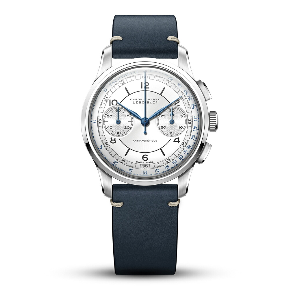 ラボア ヘリテージ クロノグラフ 324.442 手巻き 腕時計 メンズ LEBOIS＆Co Heritage Chronograph Black dial