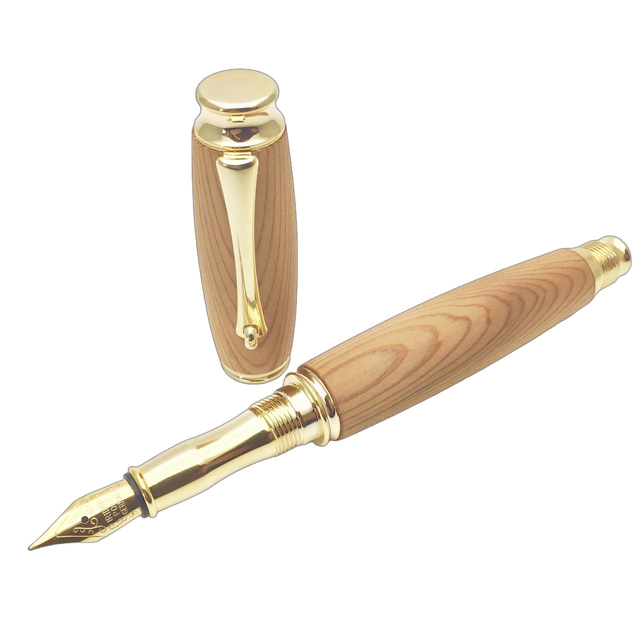 エフスタイル 万年筆 TWM18303 L/Brown 銘木万年筆/屋久杉（やくすぎ） fstyle Precious wood/Fountain pen 中字 コンバーター付き 木製｜インターナショナルモードGOSH 12,143円