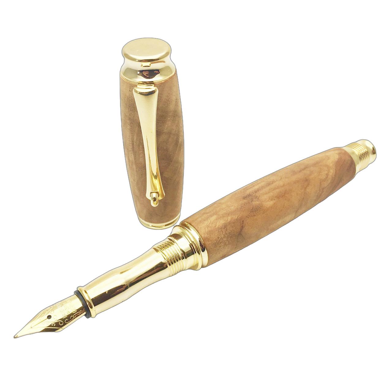 エフスタイル 万年筆 TWM18306 D/beige 銘木万年筆/楠（くすのき） fstyle Precious wood/Fountain penP 中字 コンバーター付き 木製｜インターナショナルモードGOSH