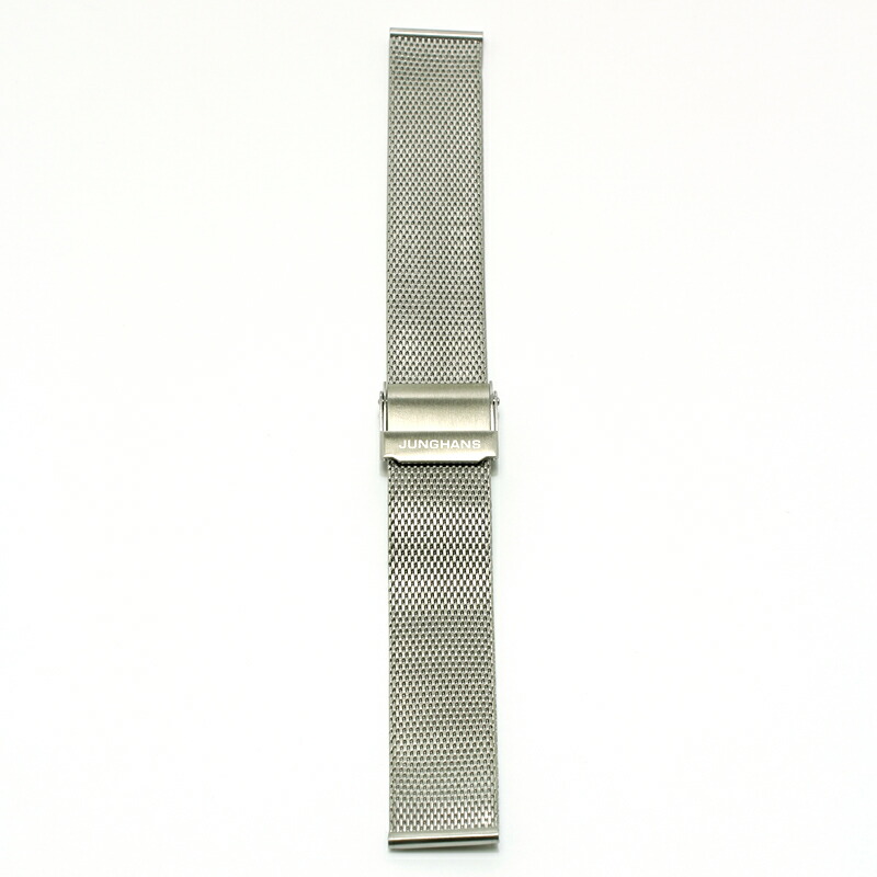 ユンハンス マックスビル 純正メタルベルト JHM18 ミラネーゼ 18mm ステンレススチール メタルブレス 金属ベルト メタルバンド シルバー JUNGHANS Max Bill マックスビル用 替ベルト メンズ レディース 手巻きモデル クオーツ｜インターナショナルモードGOSH