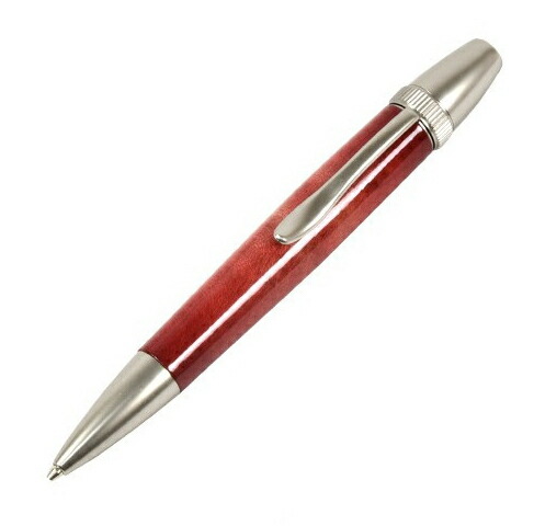 ボールペン 木製 Air Brush Wood Pen (ギター塗装）REDカーリーメイプル／かえで TGT1611 ボールペン パーカータイプ fstyle エフスタイル 時計取り扱い レッド系 プレゼント ギフト 男性 女性 進学祝い 就職祝い 新生活 お祝い 記念日 おしゃれ｜インターナショナルモードGOSH