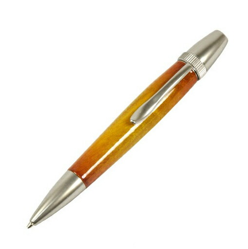 ボールペン 木製 Air Brush Wood Pen (ギター塗装）YELLOWカーリーメイプル／かえで TGT1611 ボールペン パーカータイプ fstyle エフスタイル 時計取り扱い プレゼント ギフト 男性 女性 進学祝い 就職祝い 新生活 お祝い 記念日 おしゃれ