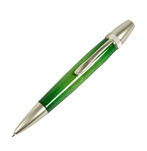 ボールペン 木製 Air Brush Wood Pen (ギター塗装）GREENカーリーメイプル／かえで TGT1611 ボールペン パーカータイプ fstyle エフスタイル 時計取り扱い プレゼント ギフト 男性 女性 進学祝い 就職祝い 新生活 お祝い 記念日 おしゃれ 10,457円