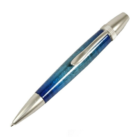 ボールペン 木製 Air Brush Wood Pen (ギター塗装)BLUEカーリーメイプル/かえで TGT1611 ボールペン パーカータイプ fstyle エフスタイル 時計取り扱い ブルー系 プレゼント ギフト 男性 女性 進学祝い 就職祝い 新生活 お祝い 記念日