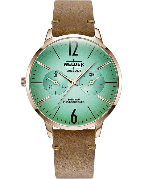 特価品 ウェルダー ムーディ 特価品 ウェルダースリム WWRS112 腕時計 レディース WELDER MOODY SLIM DAY DATE 36MM ブラウン系