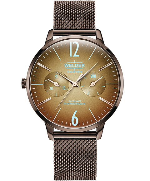 特価品 ウェルダー ムーディ 特価品 ウェルダースリム WWRS606 腕時計 レディース WELDER MOODY SLIM DAY DATE 36MM ブラウン系